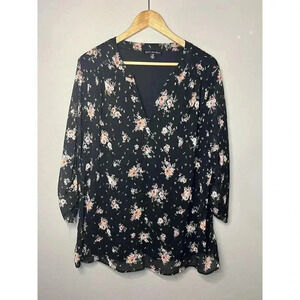 Sara Michelle Women Blouse Flowers Size 2X